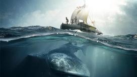 кадр из приключенческого фильма (корабль с моряками)