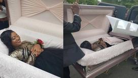 Старшеклассницу привезли на выпускной в гробу (фото, видео)
