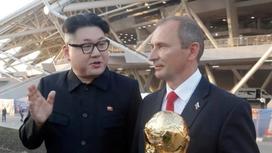 Двойники Путина и Ким Чен Ына побывали на ЧМ-2018 (фото)