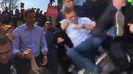 Навального задержали на митинге в центре Москвы (фото)