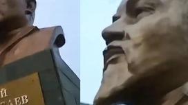 Житель Степногорска заявил, что бюст Ленина переделали в бюст Абая (видео)