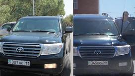 Чиновника в Кызылорде заподозрили в использовании двух госномеров на служебном авто (фото)
