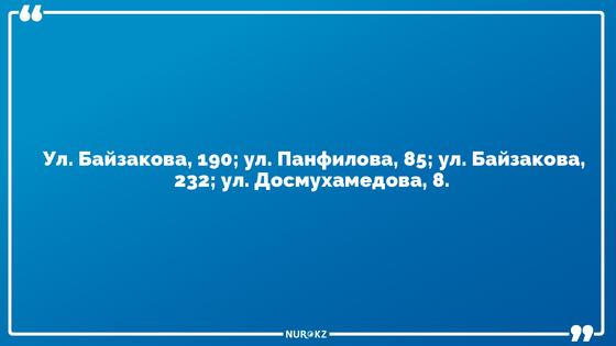 Названы 36 очагов заражения коронавирусной инфекцией в Алматы Названы 36 очагов заражения коронавирусной инфекцией в Алматы