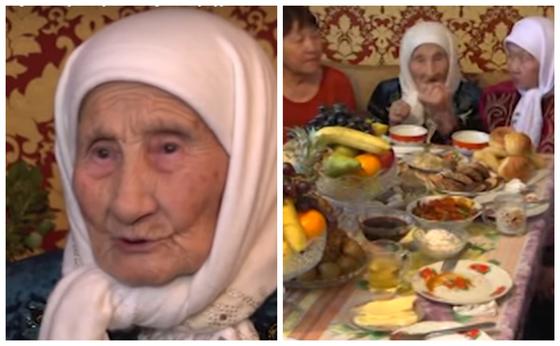 104 жастан асқан алтын құрсақ ана ұзақ өмір сүрудің сырымен бөлісті 104 жастан асқан алтын құрсақ ана ұзақ өмір сүрудің сырымен бөлісті