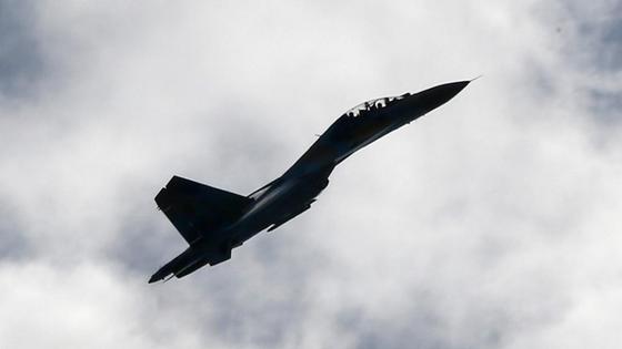 На Украине разбился истребитель Су-27 На Украине разбился истребитель Су-27