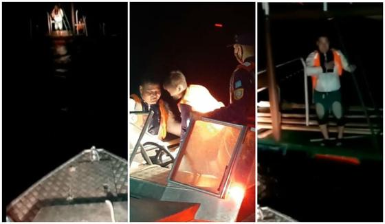 Отца и сына на самодельном понтоне унесло ветром на Капчагайском водохранилище (видео) Отца и сына на самодельном понтоне унесло ветром на Капчагайском водохранилище (видео)