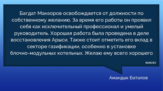 Багдат Манзоров покинул пост замакима Алматинской области Багдат Манзоров покинул пост замакима Алматинской области