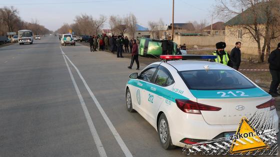 Место аварии в Алматинской области Место аварии в Алматинской области