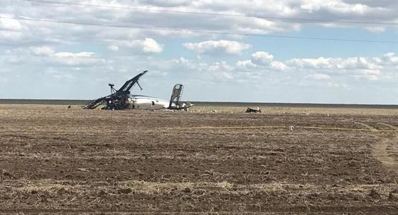 Появился снимок с места крушения Ан-2 близ Нур-Султана Появился снимок с места крушения Ан-2 близ Нур-Султана