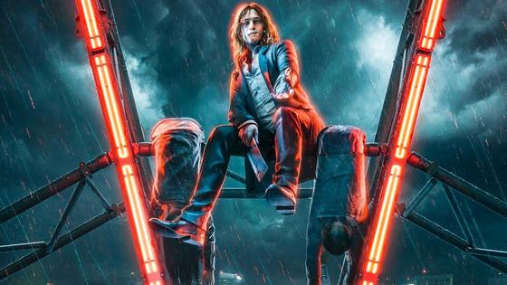 Человек в плаще протягивает руку. Кадр из игры «Vampire: The Masquerade — Bloodlines 2» Человек в плаще протягивает руку. Кадр из игры «Vampire: The Masquerade — Bloodlines 2»