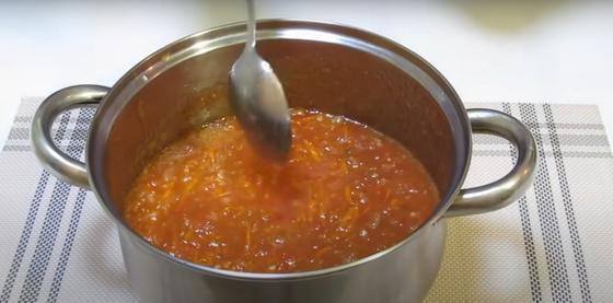 Томатная масса с овощами Томатная масса с овощами