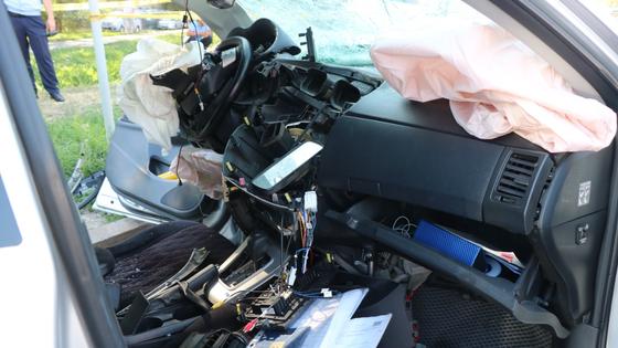 Автомобиль попал в аварию Автомобиль попал в аварию