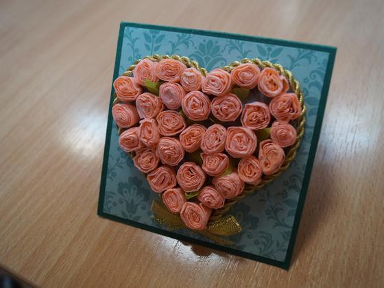 Открытки на День Валентина своими руками:"Розовое сердце" Открытки на День Валентина своими руками:"Розовое сердце"