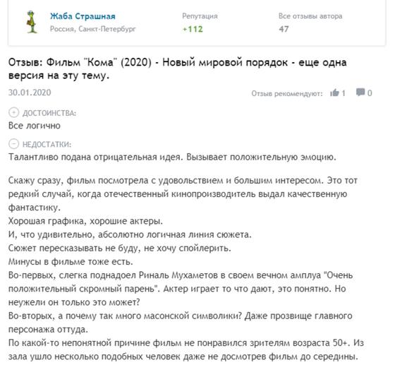 «Кома»: всё о фильме, отзывы, рецензия «Кома»: всё о фильме, отзывы, рецензия