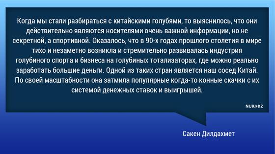 Распространение голубей с китайскими передатчиками в Казахстане объяснили в Минэкологии (фото) Распространение голубей с китайскими передатчиками в Казахстане объяснили в Минэкологии (фото)
