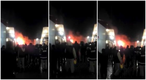 Крупный пожар произошел в вахтовом поселке на Тенгизе Крупный пожар произошел в вахтовом поселке на Тенгизе