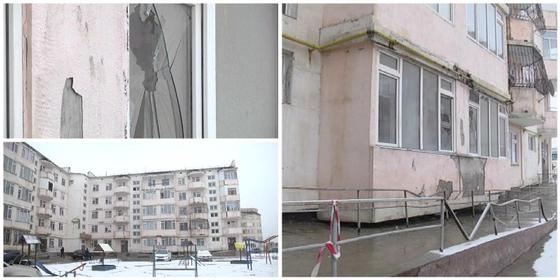 Балкон обрушился с пятого этажа в Таразе Балкон обрушился с пятого этажа в Таразе