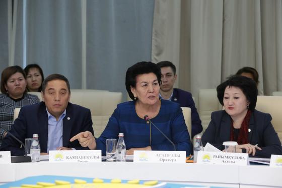 «Nur Otan» партиясында мемлекеттік тілді дамыту жайы сөз болды «Nur Otan» партиясында мемлекеттік тілді дамыту жайы сөз болды