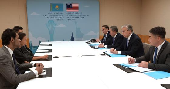 Токаев встретился с капитанами бизнеса США Токаев встретился с капитанами бизнеса США