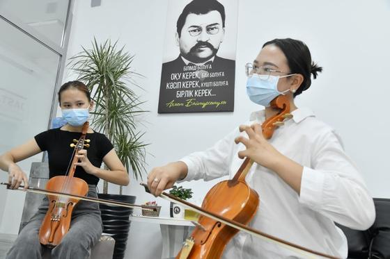 Игра на кобызе Игра на кобызе