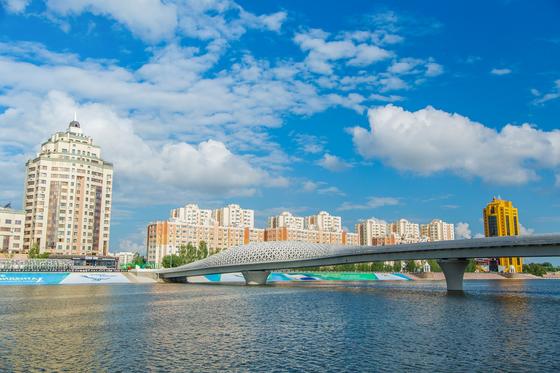 Атырауский мост в Нур-Султане Атырауский мост в Нур-Султане