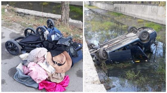 Автомобиль с пассажирами опрокинулся в БАК: пострадал 4-месячный ребенок (фото) Автомобиль с пассажирами опрокинулся в БАК: пострадал 4-месячный ребенок (фото)