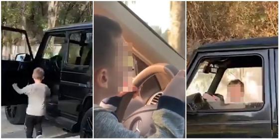 Мужчина посадил 6-летнего сына за руль в Алматы (видео) Мужчина посадил 6-летнего сына за руль в Алматы (видео)