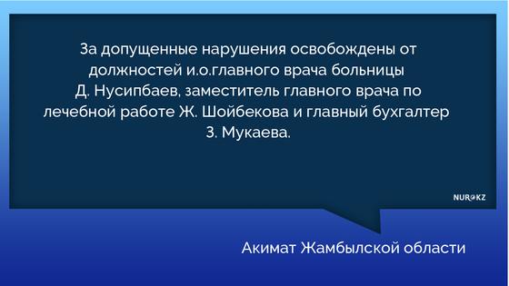 Врач заразилась коронавирусом в Таразе: уволено руководство больницы Врач заразилась коронавирусом в Таразе: уволено руководство больницы