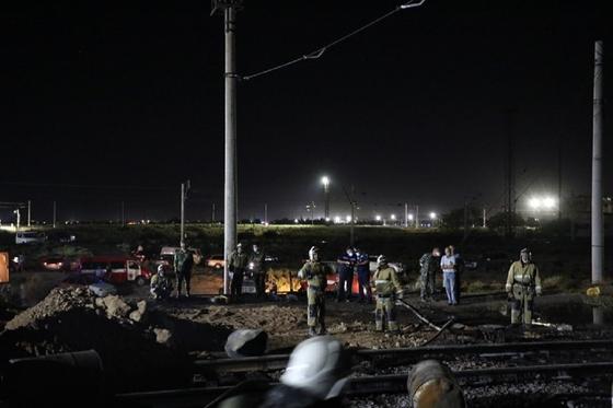 Пожар в Арыси Пожар в Арыси