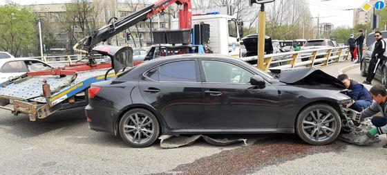 Пострадавший в ДТП электрокар Пострадавший в ДТП электрокар