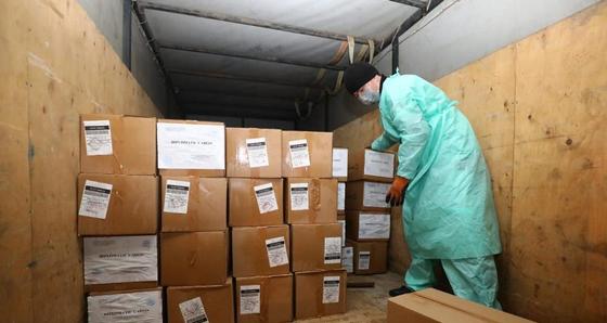 Ноутбуки для школьников и 100 тысяч масок прислали в помощь Казахстану из Польши Ноутбуки для школьников и 100 тысяч масок прислали в помощь Казахстану из Польши