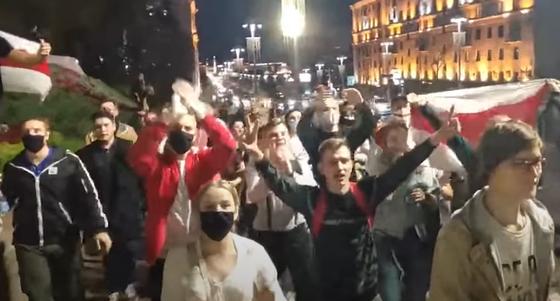 Колонна противников Лукашенко Колонна противников Лукашенко