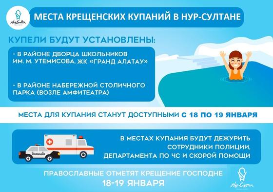 В столице определены места крещенских купаний В столице определены места крещенских купаний