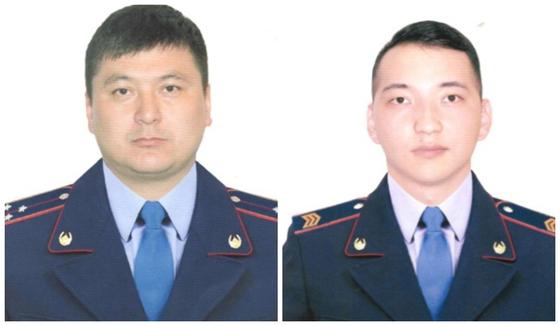 Жалғас Жанғазиев (сол жақта) және Дастан Әбдіқанов (оң жақта). Фото: Алматы қаласы ПД Жалғас Жанғазиев (сол жақта) және Дастан Әбдіқанов (оң жақта). Фото: Алматы қаласы ПД