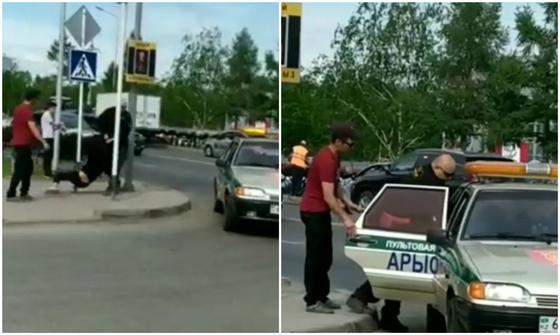 Қостанайда күзетшілер "қызды" шашынан сүйреген, сөйтсе ол жігіт болып шықты (видео) Қостанайда күзетшілер "қызды" шашынан сүйреген, сөйтсе ол жігіт болып шықты (видео)