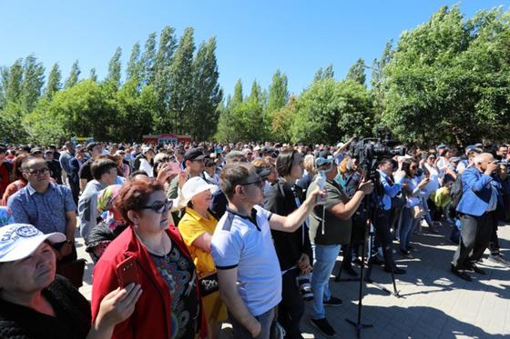 Участники митинга призвали казахстанцев к сохранению стабильности в обществе Участники митинга призвали казахстанцев к сохранению стабильности в обществе