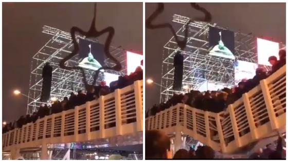 Мост с людьми обрушился в Парке Горького (видео) Мост с людьми обрушился в Парке Горького (видео)