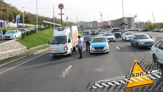 Место аварии на ВОАД в Алматы Место аварии на ВОАД в Алматы