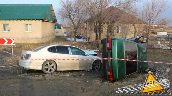 Место аварии в Алматинской области Место аварии в Алматинской области