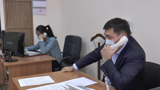 Главный полицейский Алматы дежурил на Call-центре Главный полицейский Алматы дежурил на Call-центре