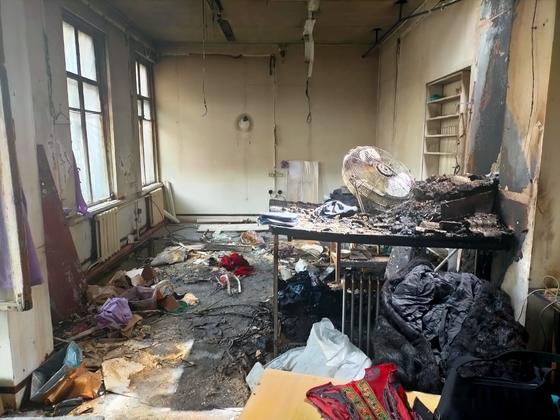 Пожар в ателье в Павлодаре Пожар в ателье в Павлодаре