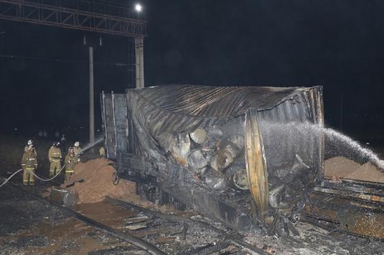 Пожар в Арыси Пожар в Арыси