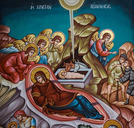 Изображение евангельской истории Рождества Христова Изображение евангельской истории Рождества Христова