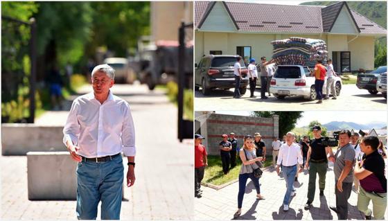 Бетонные плиты, юрты и матрасы привезли к дому Атамбаева под Бишкеком (фото) Бетонные плиты, юрты и матрасы привезли к дому Атамбаева под Бишкеком (фото)