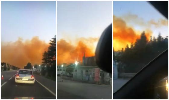 Оранжевое небо: взрыв на азотном заводе прогремел в Турции Оранжевое небо: взрыв на азотном заводе прогремел в Турции