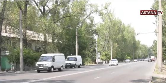 Сейфуллин көшесі. Кадр Астана арнасы Сейфуллин көшесі. Кадр Астана арнасы