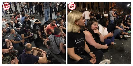 Протесты возобновились в Грузии (фото) Протесты возобновились в Грузии (фото)