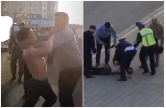 "Вырвано из контекста": кадры с жестким задержанием объяснили в полиции Нур-Султана "Вырвано из контекста": кадры с жестким задержанием объяснили в полиции Нур-Султана