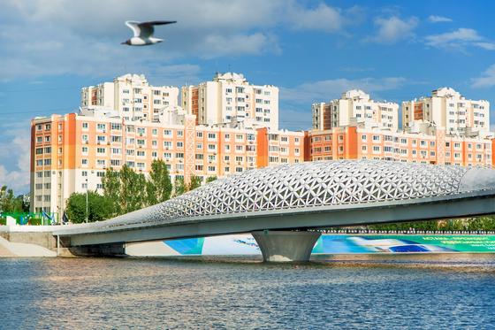 Атырауский мост в Нур-Султане Атырауский мост в Нур-Султане