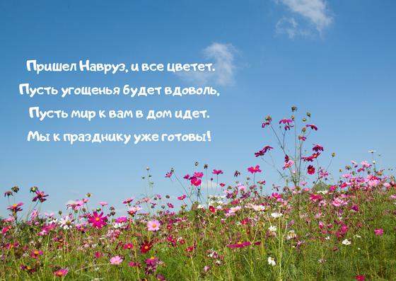 Открытка со стихами про Наурыз Открытка со стихами про Наурыз